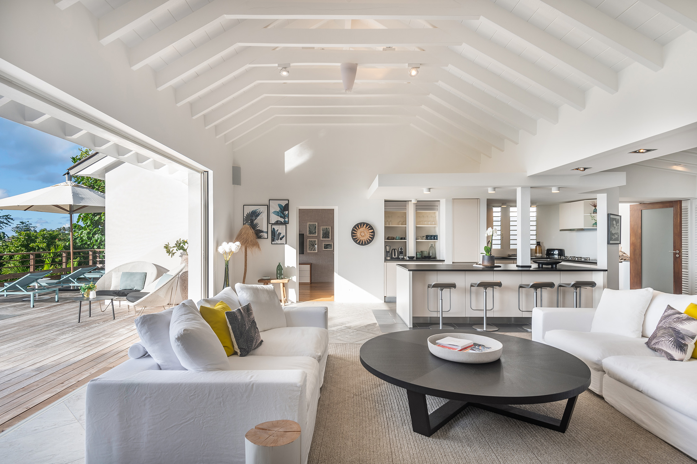 Contemporary 3-Bedroom Villa in Pointe-Milou, St Barts with Ocean Views