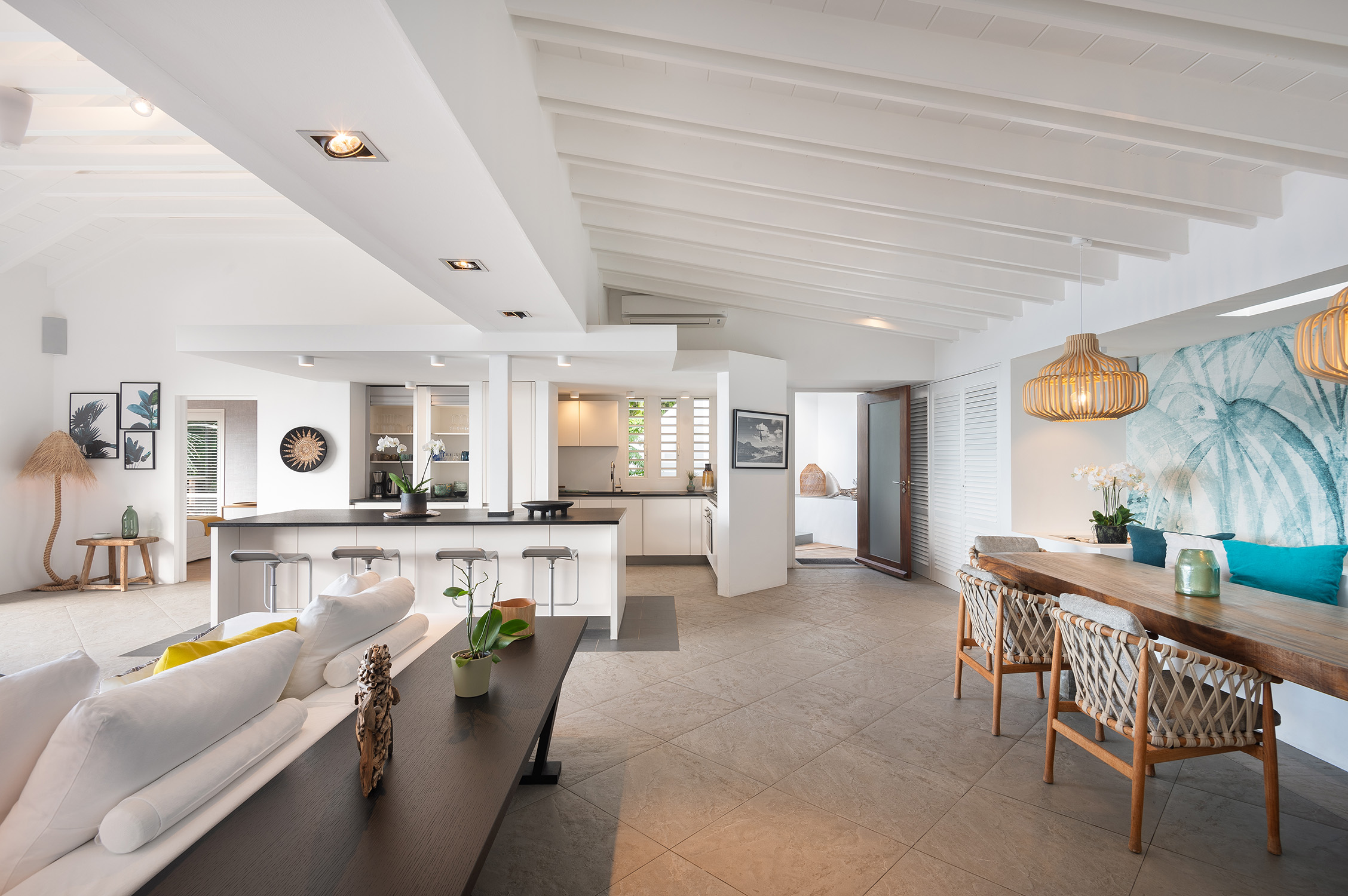 Contemporary 3-Bedroom Villa in Pointe-Milou, St Barts with Ocean Views