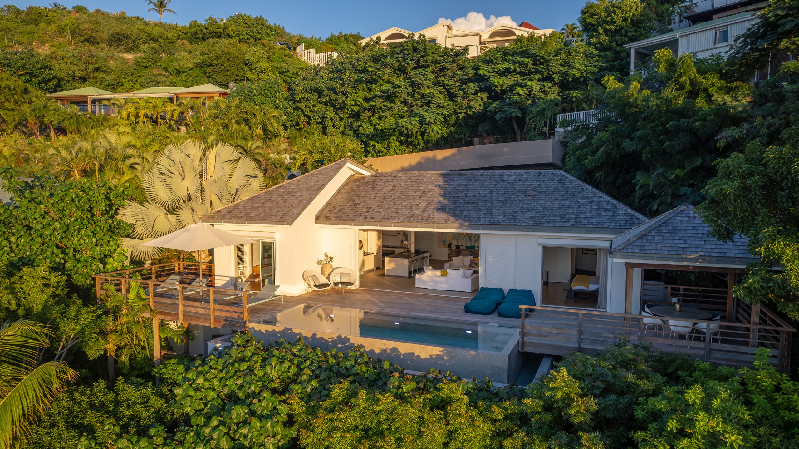 Contemporary 3-Bedroom Villa in Pointe-Milou, St Barts with Ocean Views