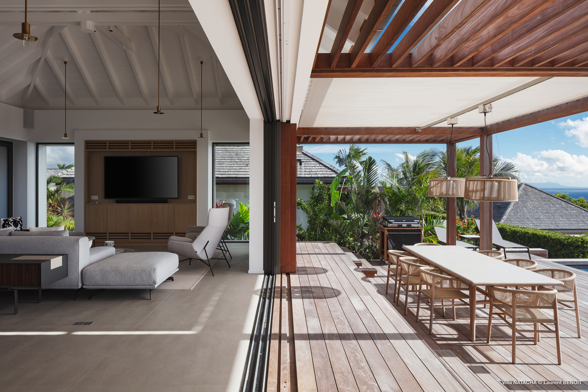 Villa Natacha – Spacious 5-Bedroom Family Villa Rental in St. Barts with Sea Views