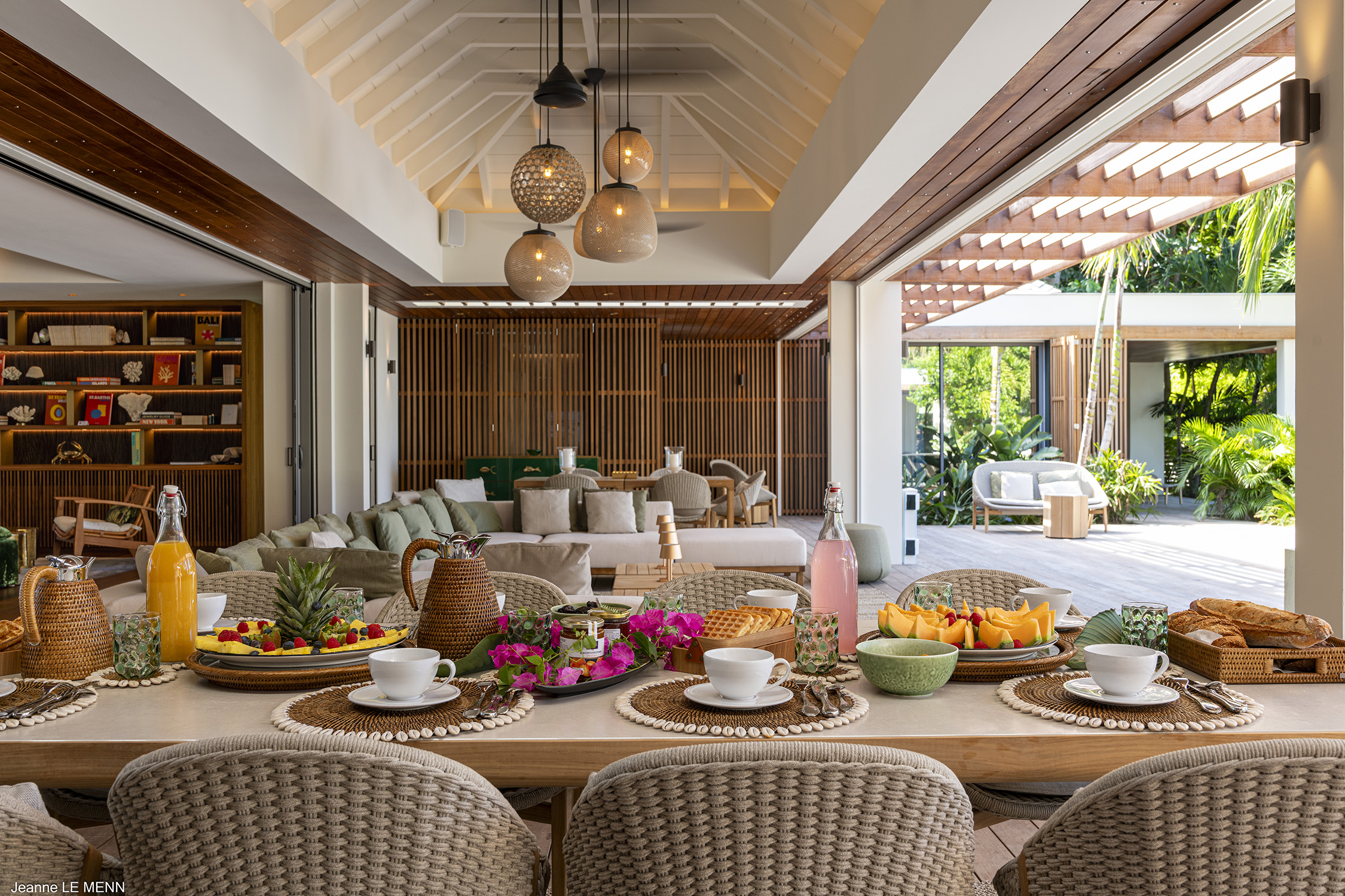 Villa Palm Beach, a beachfront luxury villa rental in Lorient, St Barth.