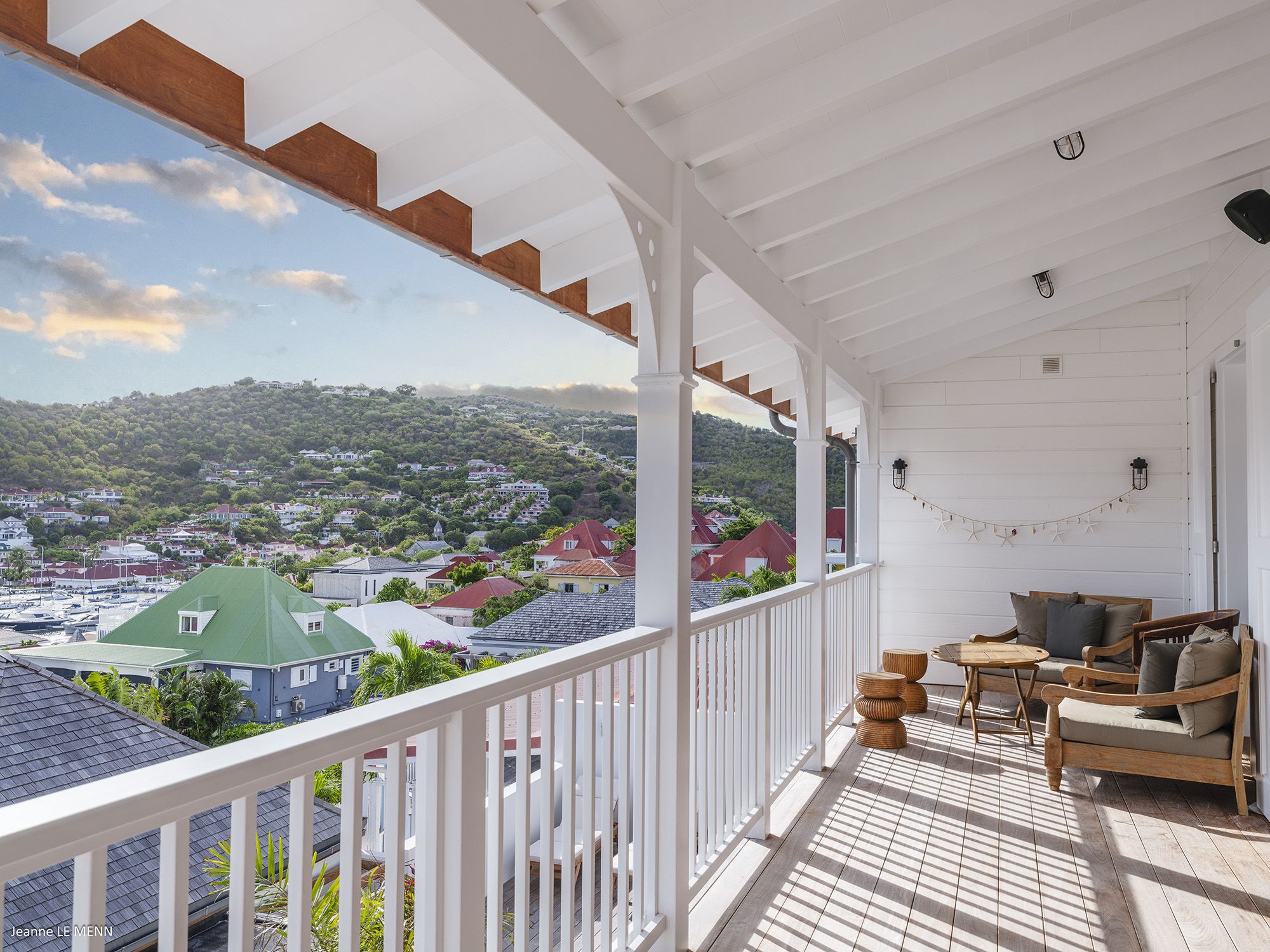 Gustavia 4-Bedroom Villa Rental – Creole-Style Townhouse with Pool & Harbor Views