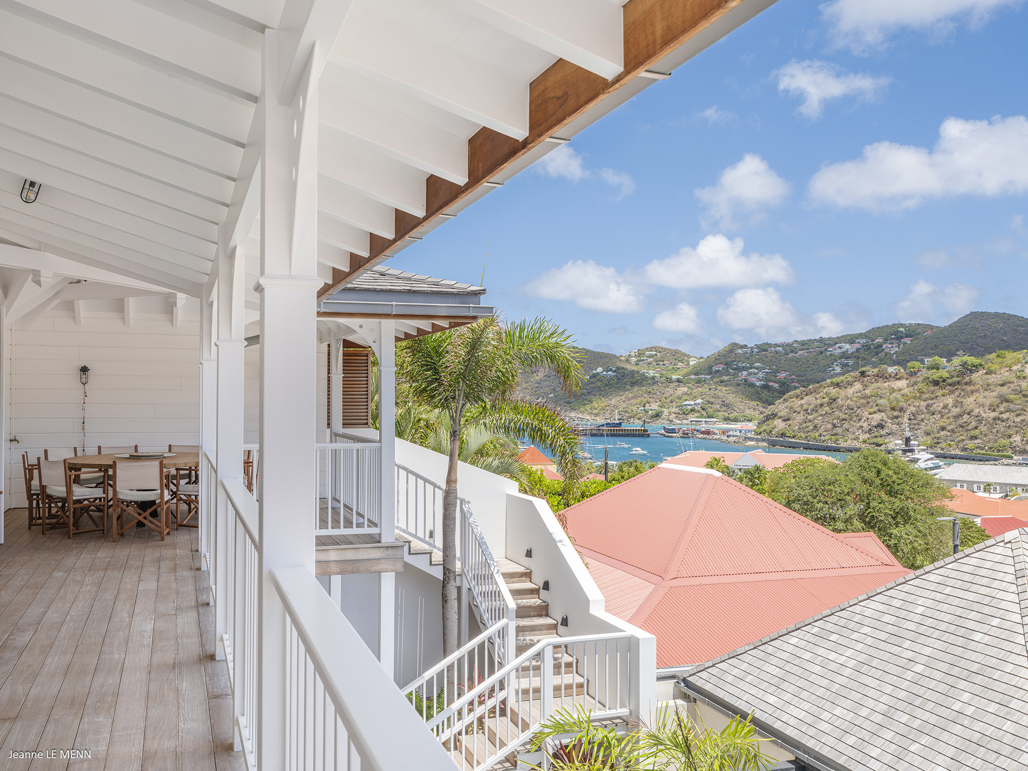 Gustavia 4-Bedroom Villa Rental – Creole-Style Townhouse with Pool & Harbor Views