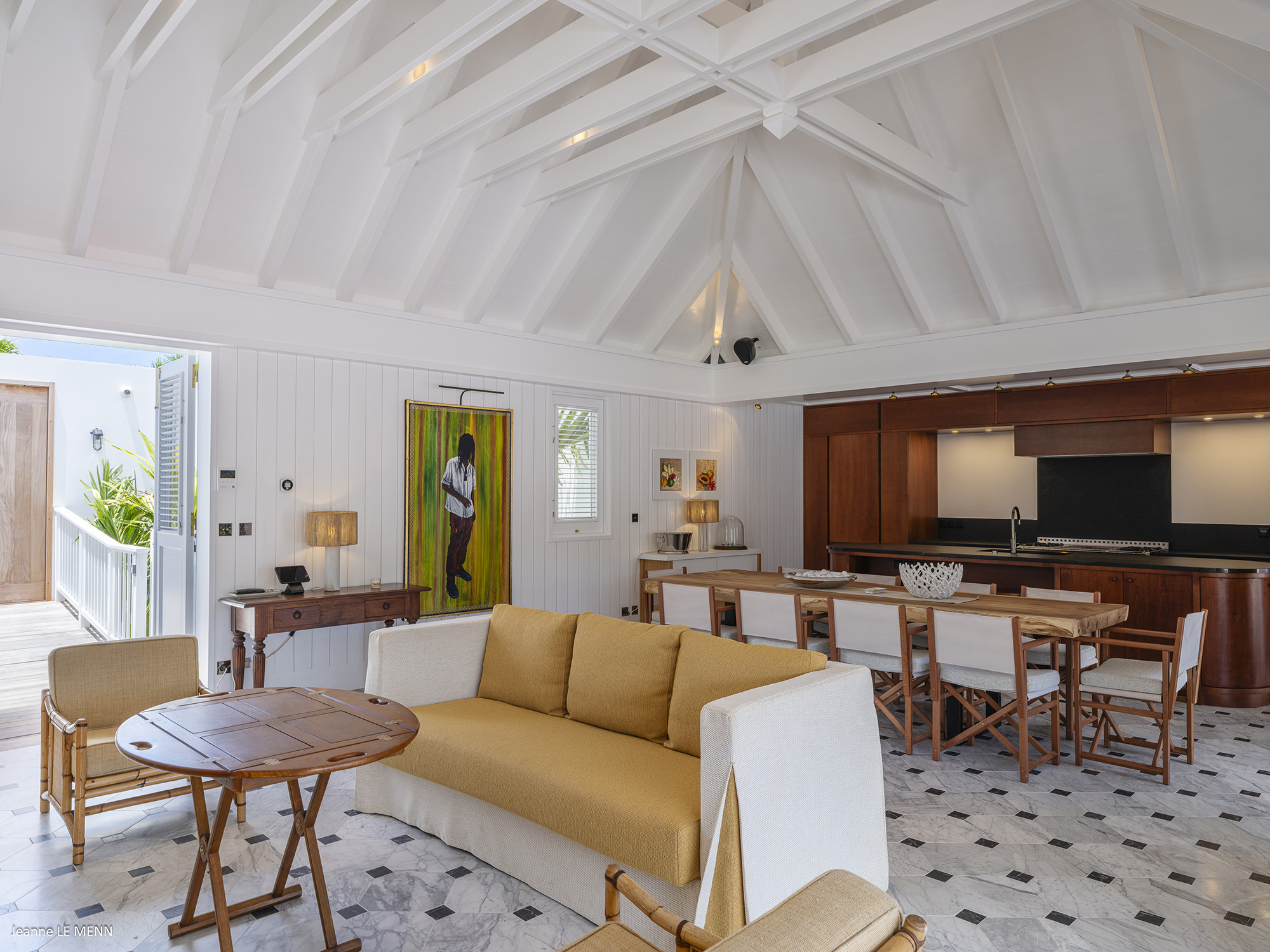 Gustavia 4-Bedroom Villa Rental – Creole-Style Townhouse with Pool & Harbor Views