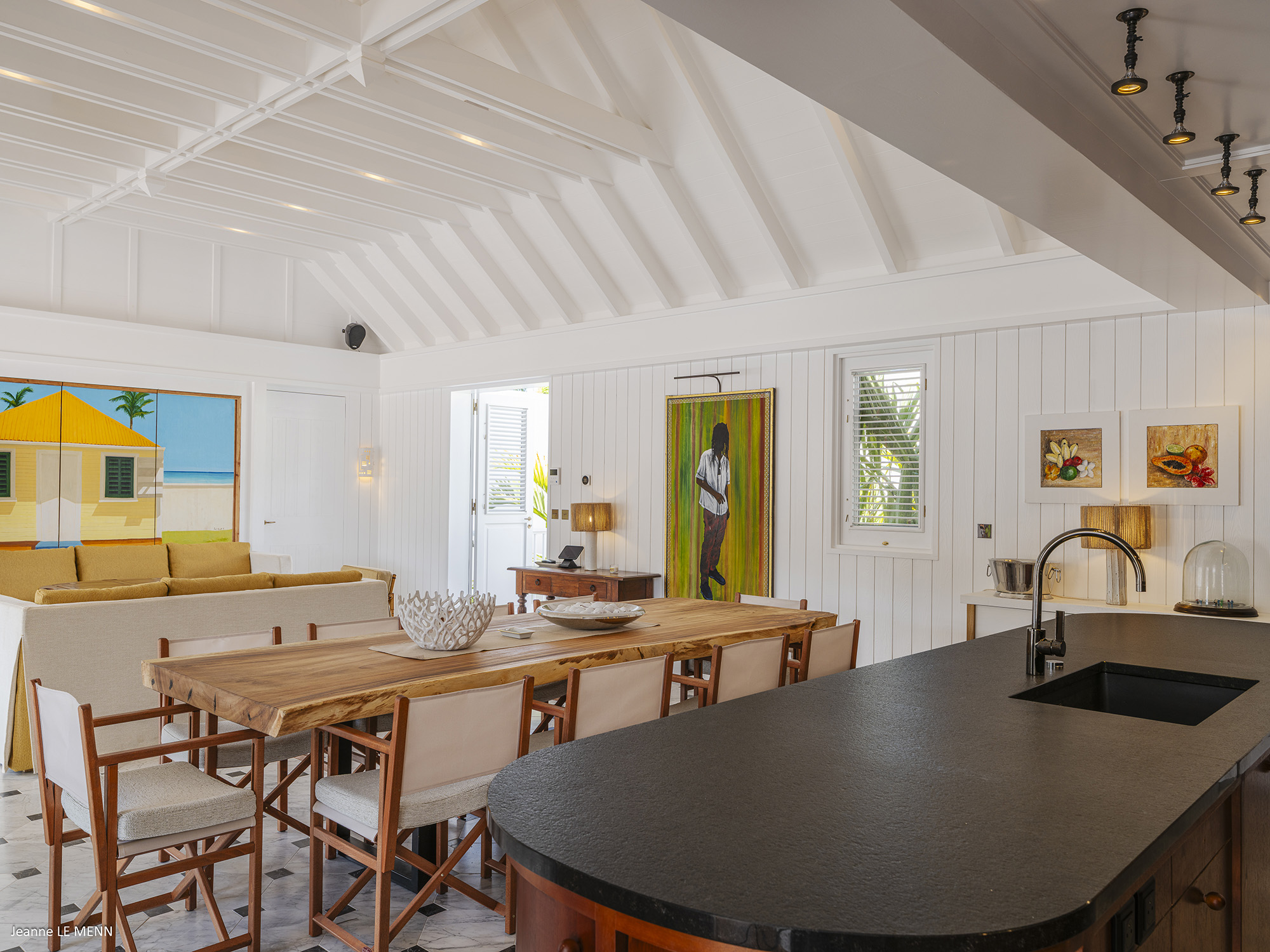 Gustavia 4-Bedroom Villa Rental – Creole-Style Townhouse with Pool & Harbor Views