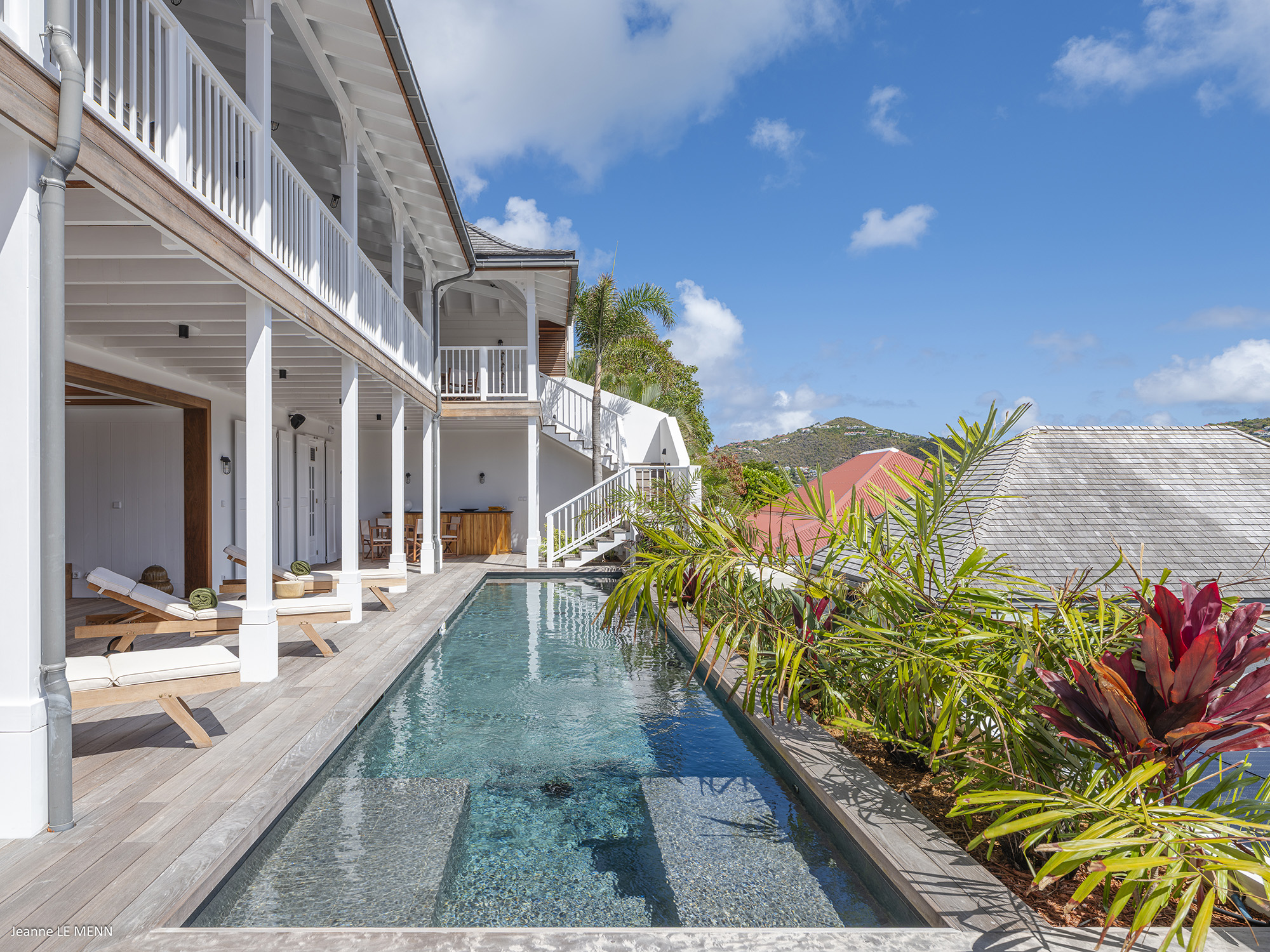 Gustavia 4-Bedroom Villa Rental – Creole-Style Townhouse with Pool & Harbor Views