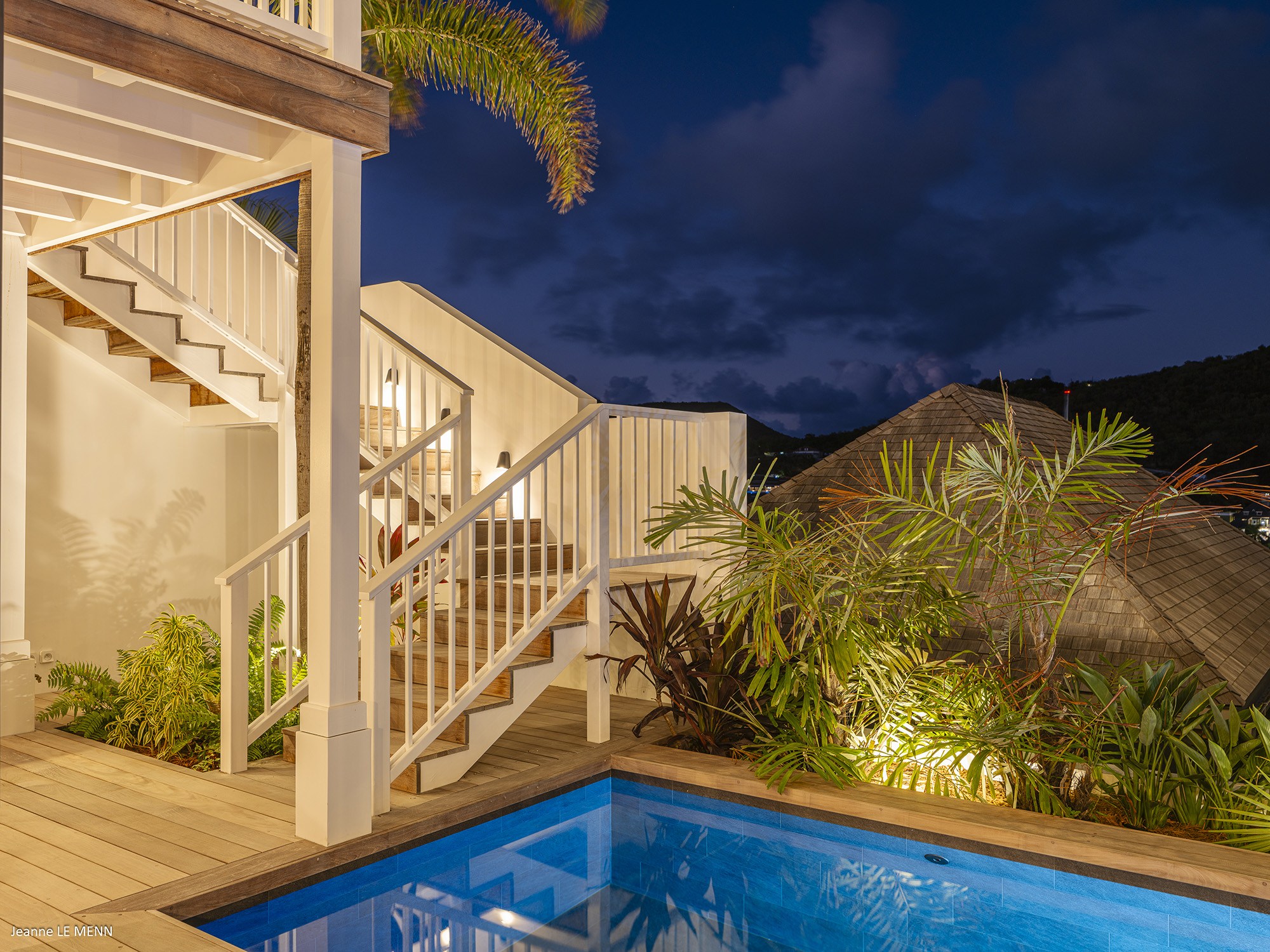 Gustavia 4-Bedroom Villa Rental – Creole-Style Townhouse with Pool & Harbor Views