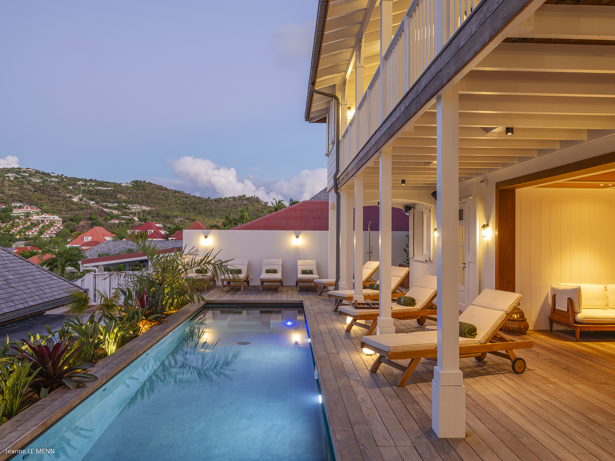 Gustavia 4-Bedroom Villa Rental – Creole-Style Townhouse with Pool & Harbor Views