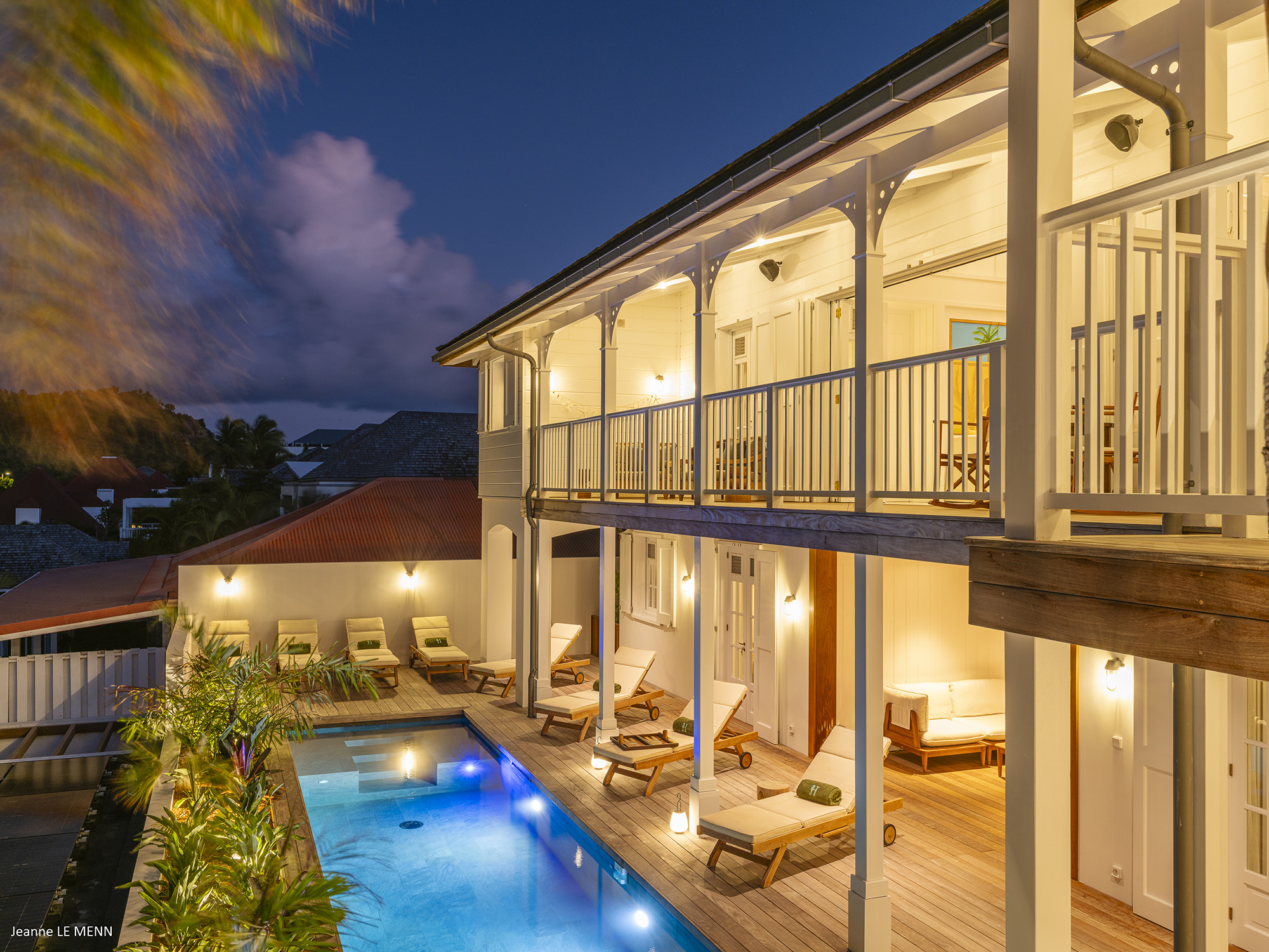 Gustavia 4-Bedroom Villa Rental – Creole-Style Townhouse with Pool & Harbor Views