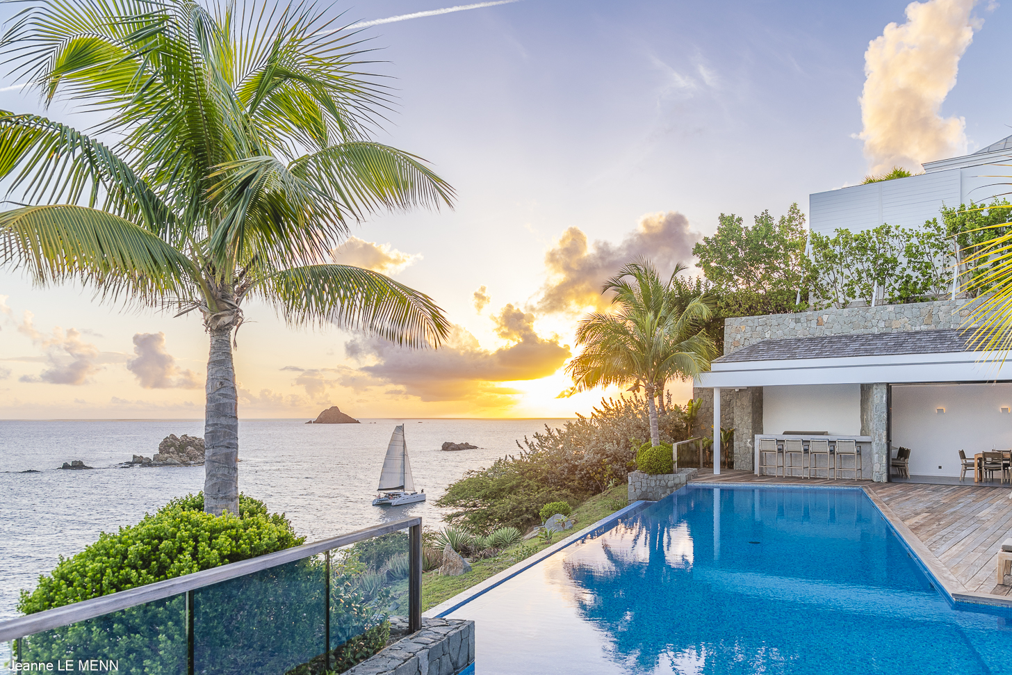 Villa Roxanne – Luxury 6-Bedroom Villa for rent in Gustavia St Barts with Sunset Views